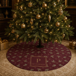 Personalized Monogram Christmas Tree Skirt