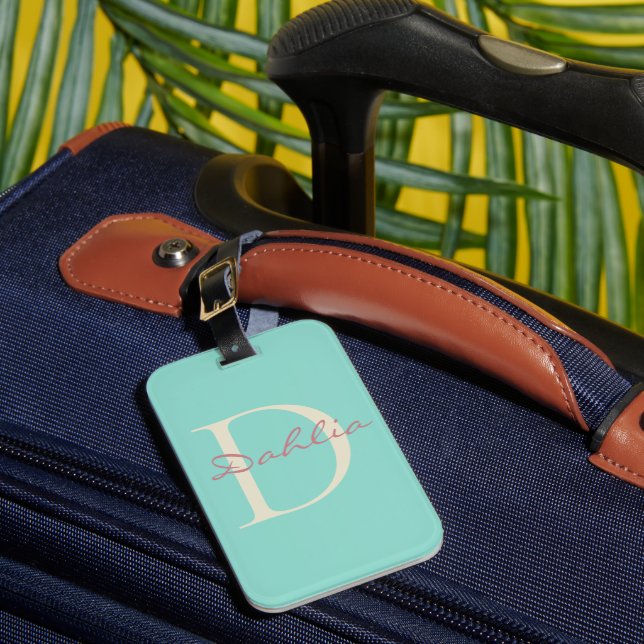 Personalized Monogram Custom Name Travel Gift  Luggage Tag (Front Insitu 1)