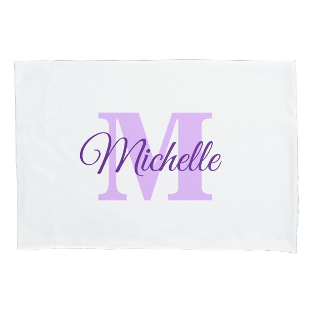 Personalized Monogram Custom Pillow Case (Front)