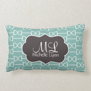 Personalized Monogram D Ring Horse Bit Pillow