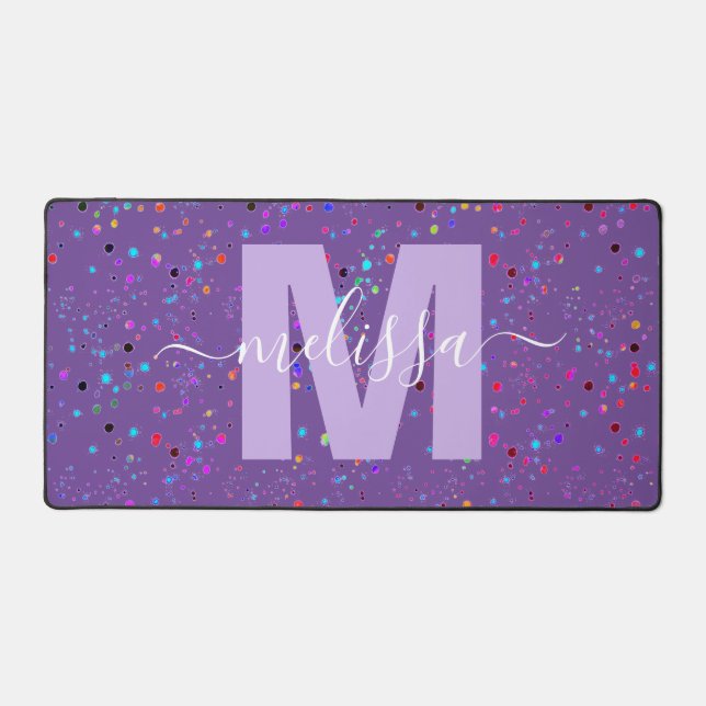 Personalized Monogram   Desk Mat (Front)