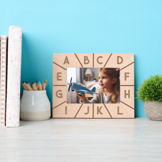 Personalized Monogram Elegant Modern Geometric Art Etched Frames (Creator Uploaded)