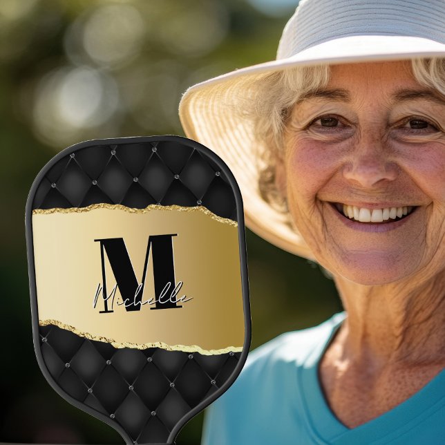 Personalized Monogram Elegant Script Name  Pickleball Paddle (Mom's that love to play pickleball with be happy with this custom monogrammed paddle. Dink all day!)