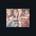 Personalized Monogram Family Photo Canvas Print<br><div class="desc">Personalize your home with a unique photo canvas featuring your monogram or initial as well as a photo featuring your very own family!</div>