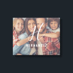 Personalized Monogram Family Photo Canvas Print<br><div class="desc">Personalize your home with a unique photo canvas featuring your monogram or initial as well as a photo featuring your very own family!</div>