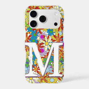 Personalized Monogram  Floral Pattern Phone