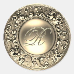 Personalized Monogram Gold Seal