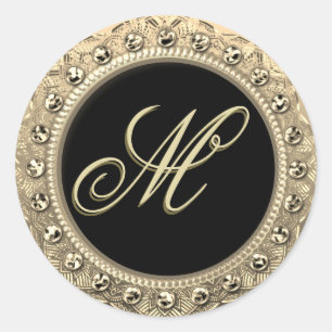 Personalized Monogram Gold Seal