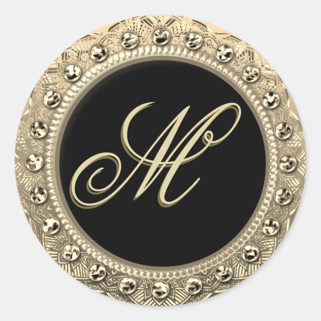 Personalized Monogram Gold Seal (Front)