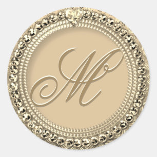 Personalized Monogram Gold Seal