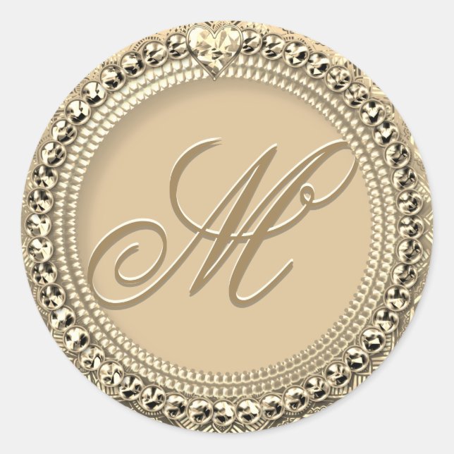 Personalized Monogram Gold Seal (Front)