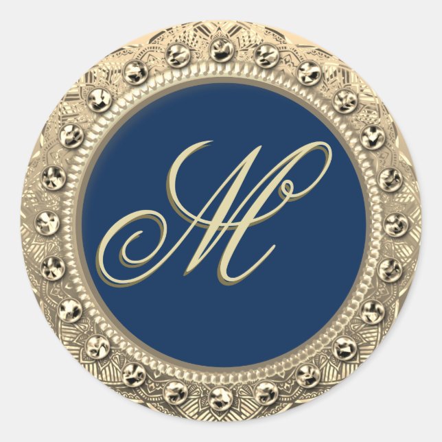 Personalized Monogram Gold Seal (Front)