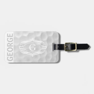 Personalized Monogram Golf Ball Luggage Tag