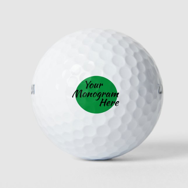 Personalized Monogram Golf Balls Custom Golf Balls (Front)