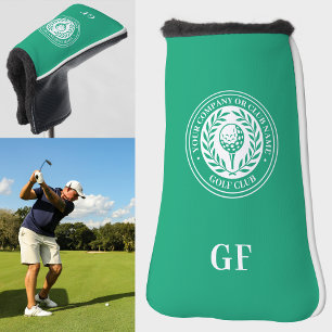 Personalized Monogram Golf Club Name Green Golf Head Cover