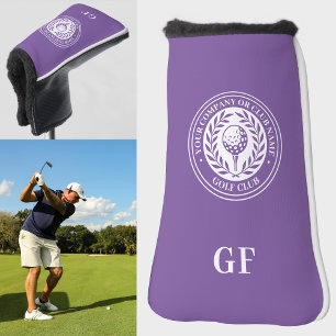 Personalized Monogram Golf Club Name Purple Golf Head Cover