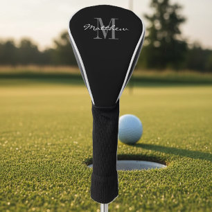 Personalized monogram golf driver cover gift idea