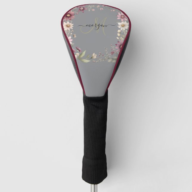 Personalized Monogram Golf Head Cover (Front)