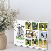 Personalized Monogram Golf Photo Collage
