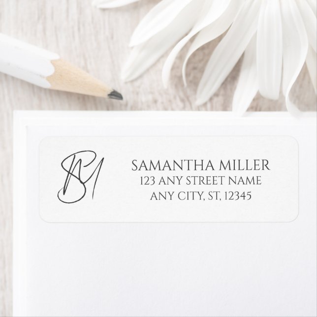Personalized Monogram Grey and White (Insitu)