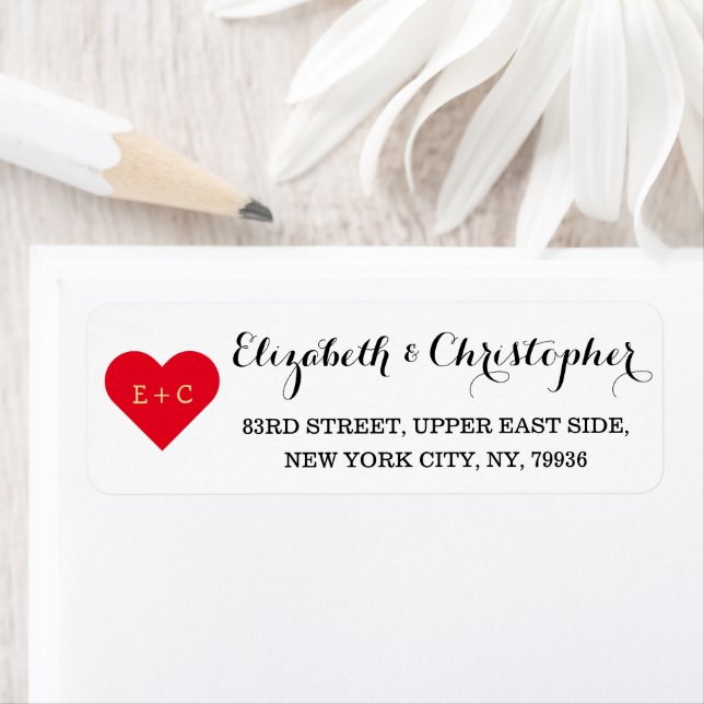 Personalized Monogram Heart Wedding Anniversary (Insitu)