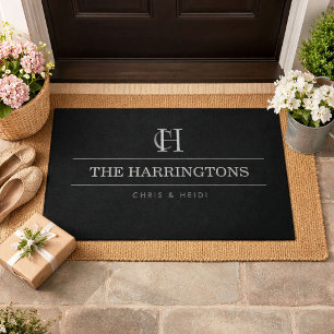 Personalized Monogram Housewarming Wedding Gift Doormat