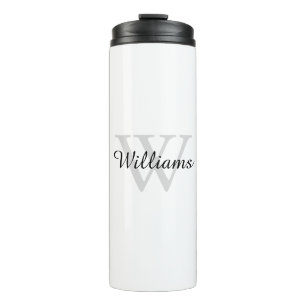 Personalized Monogram Initial and Name Thermal Tumbler