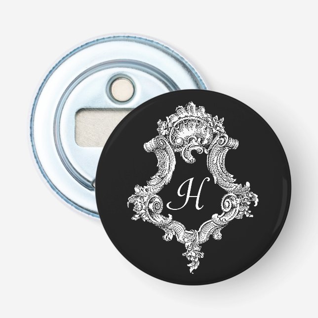 Personalized Monogram Initial Bottle Opener (Front)