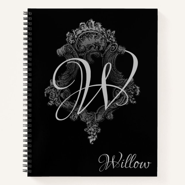 Personalized Monogram Initial Notebook (Front)