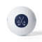 Personalized Monogram initials with Crossed Clubs