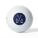 Personalized Monogram initials with Crossed Clubs