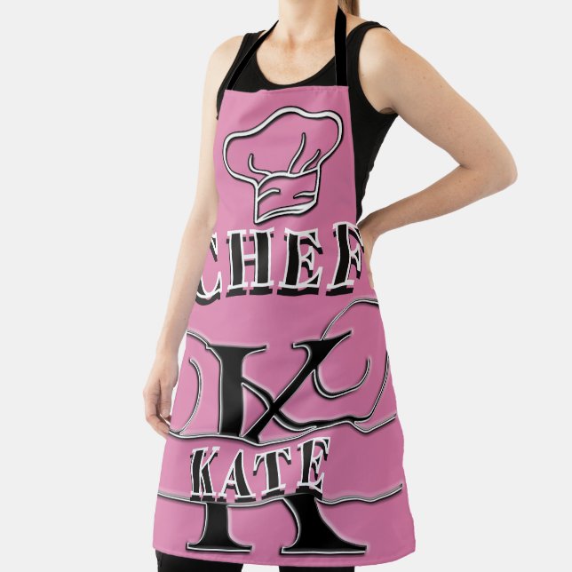 Personalized Monogram (K) Apron (Insitu)