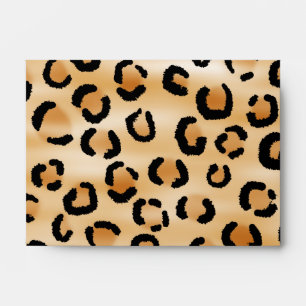 Personalized Monogram Leopard Print Pattern. Envelopes