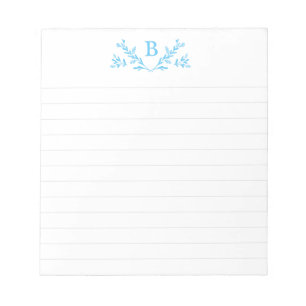 Personalized Monogram Lined Notepad
