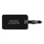 Personalized monogram luggage tag