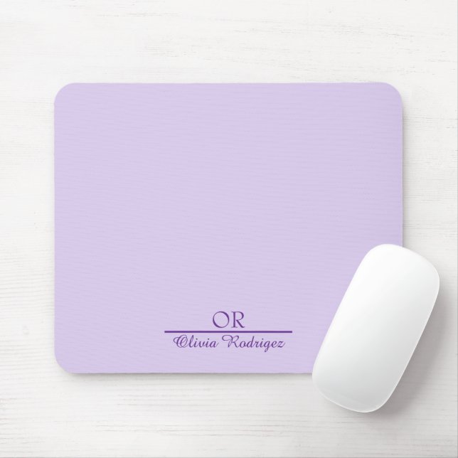 Personalized Monogram Mousepad–Custom Initial  Mouse Pad (With Mouse)