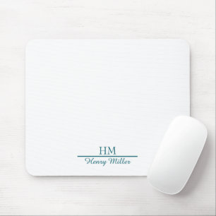 Personalized Monogram Mousepad–Custom Initial Mouse Pad