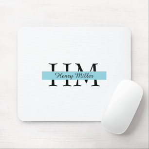 Personalized Monogram Mousepad Custom Initials