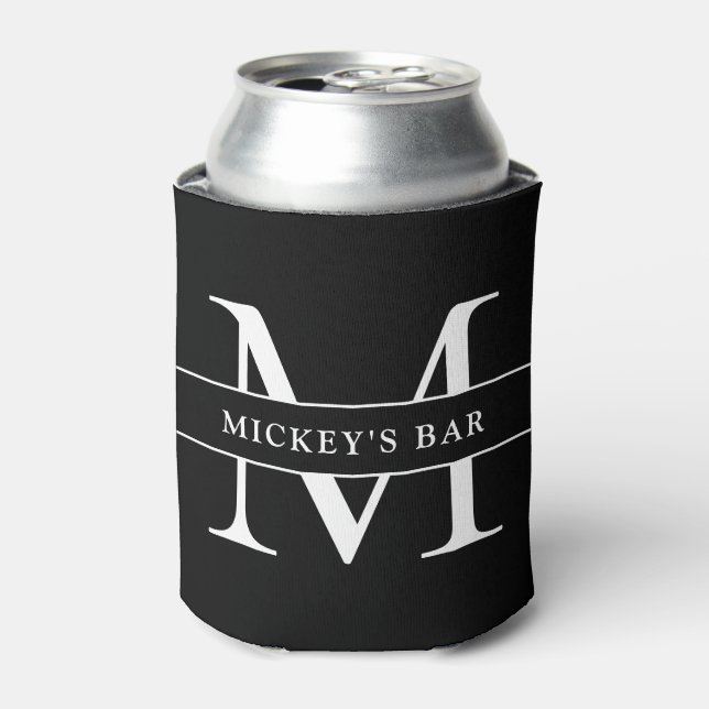 Personalized Monogram Name Can Cooler (Can Front)