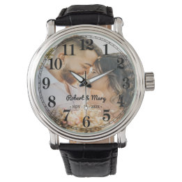 Personalized Monogram Name Custom Photo Watch