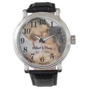 Personalized Monogram Name Custom Photo Watch