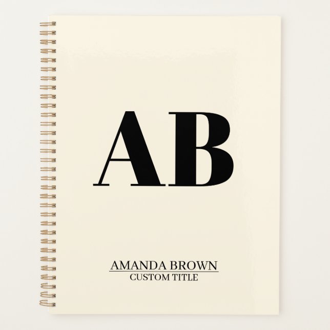Personalized Monogram Name Custom Planner 2027 (Front)