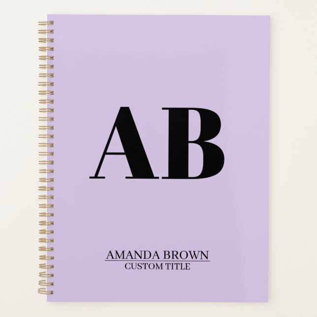 Personalized Monogram Name Custom Planner 2027 (Front)
