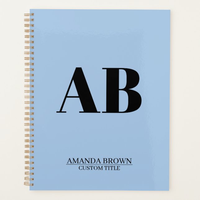 Personalized Monogram Name Custom Planner 2027 (Front)