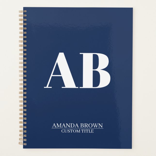 Personalized Monogram Name Custom Planner 2027 (Front)