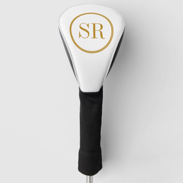 Personalized Monogram Name Initial  Golf Head Cover (Front)