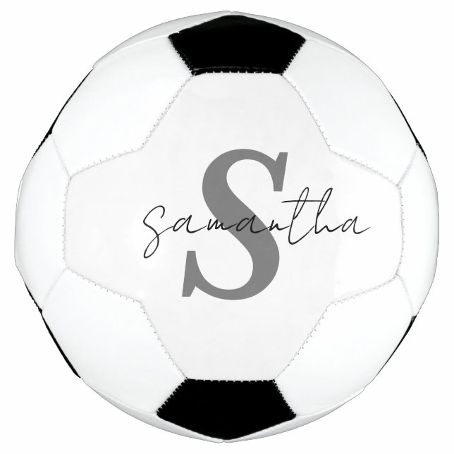 Personalized Monogram Name Initial Soccer Ball (Front)