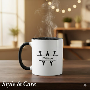 Personalized Monogram Name Mug Made for Daily Styl