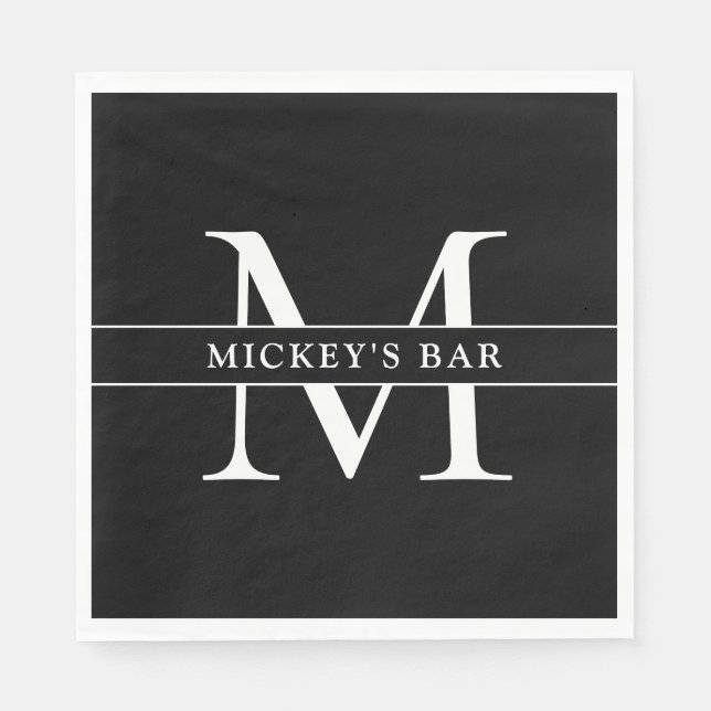 Personalized Monogram Name Napkin (Front)