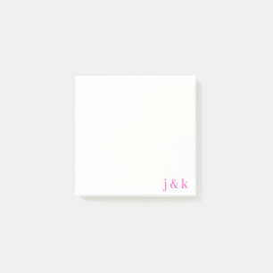 Personalized Monogram Name Post-it Notes